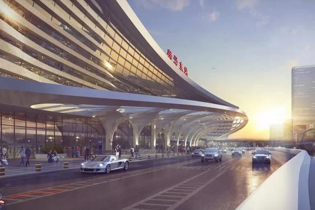 菏澤在建高鐵站,站房規(guī)模為曲阜東站6倍